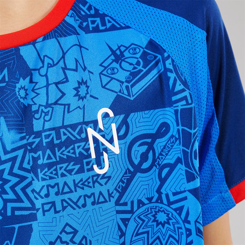 Puma Junior Neymar JR Playmaker Jersey Blazing Blue/Puma White/Ultra Blue