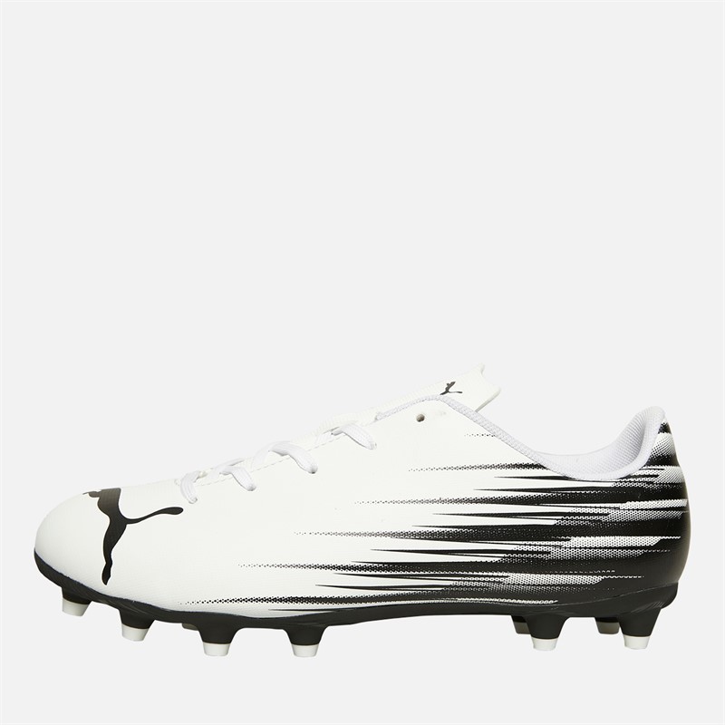 Puma Boys Attacanto II FG/AG Firm/Artifical Ground Football Boots Puma White/Puma Black - Size 1