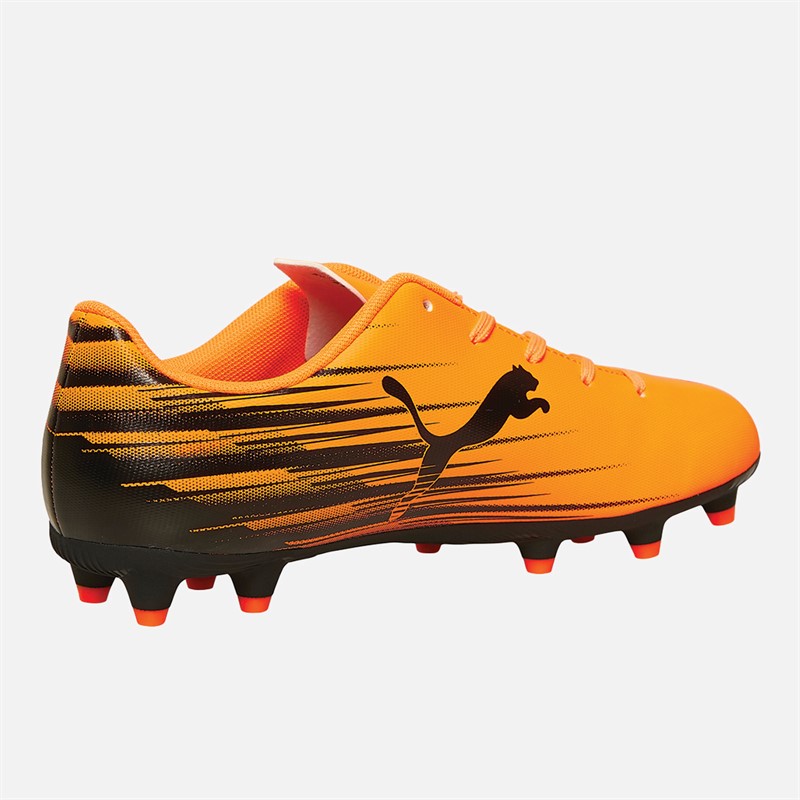 Puma Kids Attacanto II FG/AG Firm/Artifical Ground Football Boots Heat Fire/Puma Black