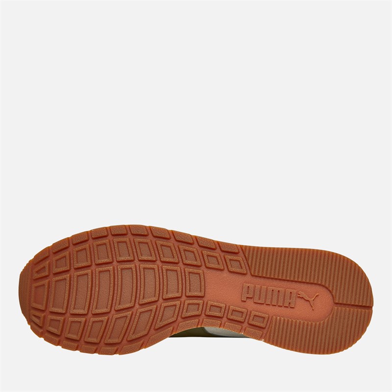 Puma Mens ST Runner V4 Suede Trainers Vapor Grey/Loden Green/Vapor Dust