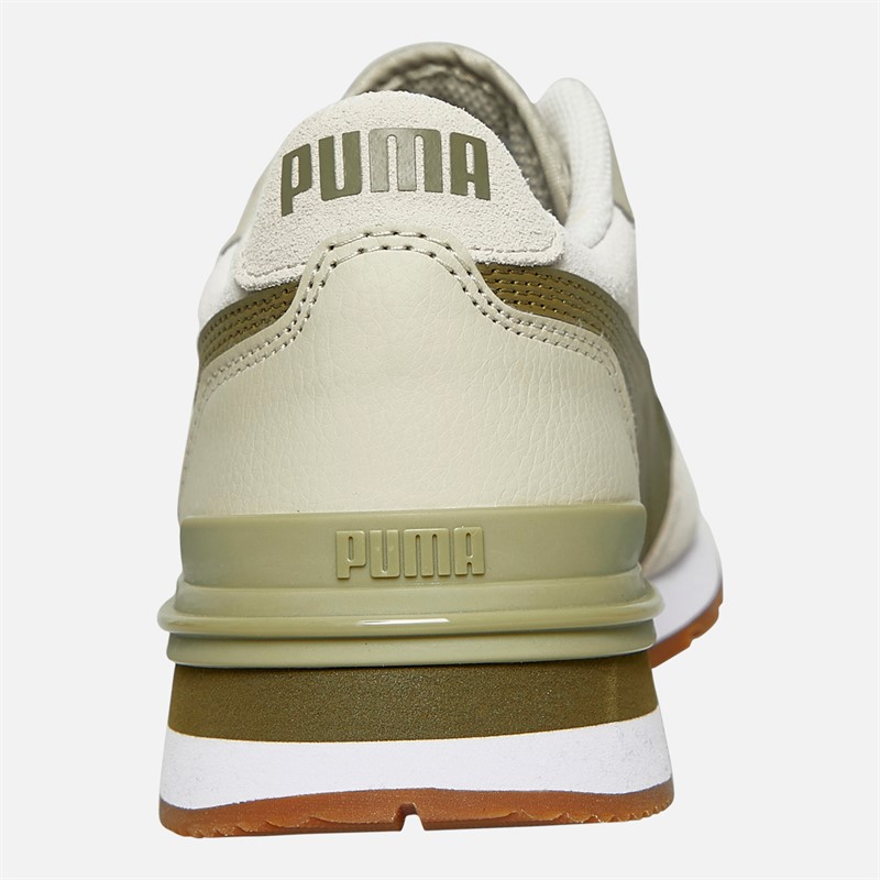 Puma Mens ST Runner V4 Suede Trainers Vapor Grey/Loden Green/Vapor Dust