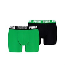 Puma Mens Two Pack Boxers Green Combo