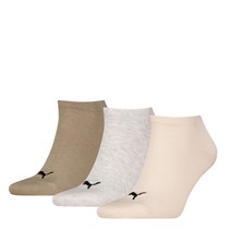 Puma Three Pack No Show Socks Sand Combo