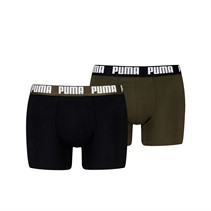 Puma Mens Two Pack Boxers Olive Combo