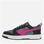 Puma Junior Puma Rebound V6 Lo Cord Black/Grey/Magenta