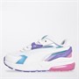 Puma Girls Vis2k Bouncy Sky Trainers White/Lavender