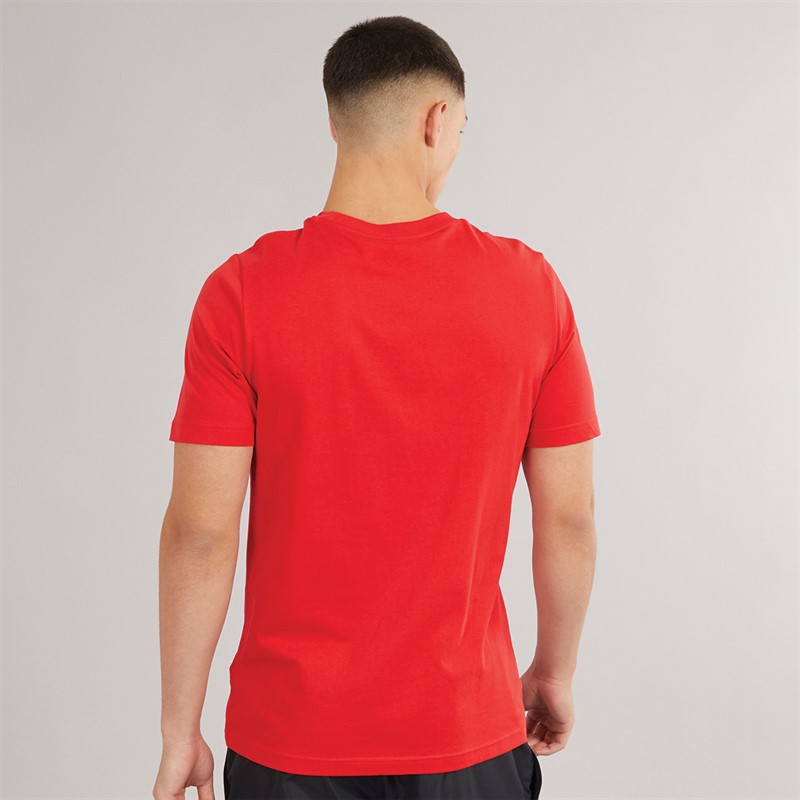 Puma Mens Essentials Large Logo T-Shirt For All Time Red