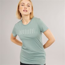 Puma Womens Puma Sport Graphic T-Shirt Green Moon