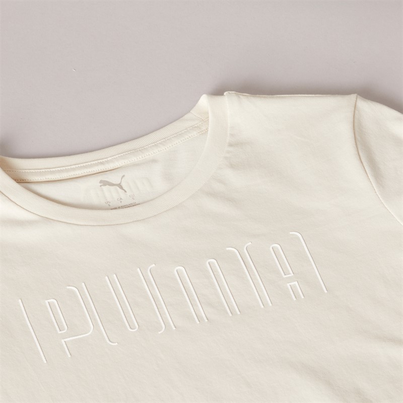 Puma Womens Puma Sport Graphic T-Shirt Alpine Snow