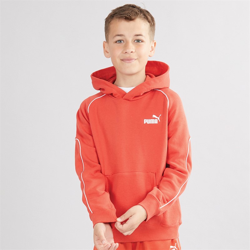 Puma Junior Boys Puma Sport Poly Hoodie Red Fire