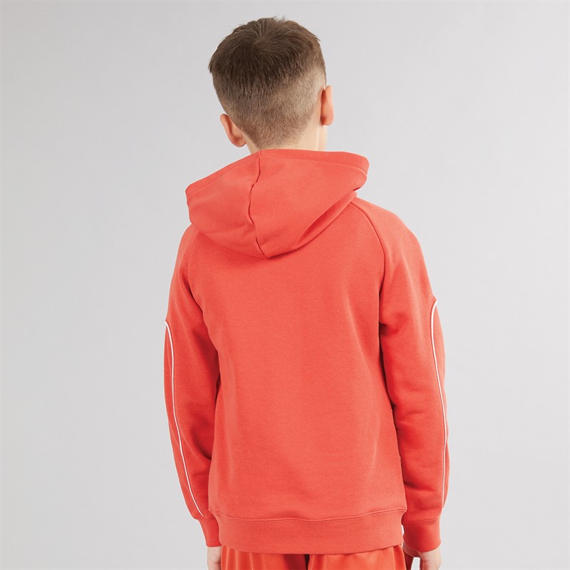 Puma Junior Boys Puma Sport Poly Hoodie Red Fire