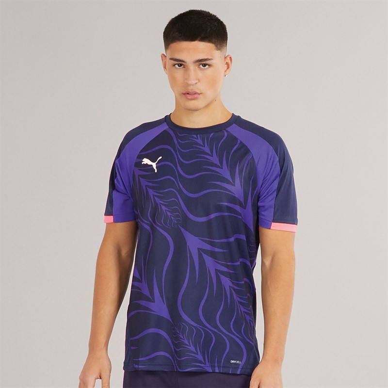 Puma Mens IndividualLIGA Graphic Jersey Club Navy