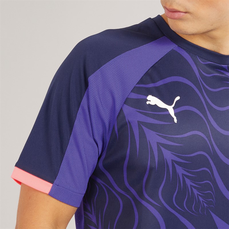 Puma Mens IndividualLIGA Graphic Jersey Club Navy