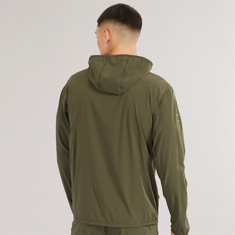 Puma Mens Puma Flex Tech Woven Jacket Dark Olive