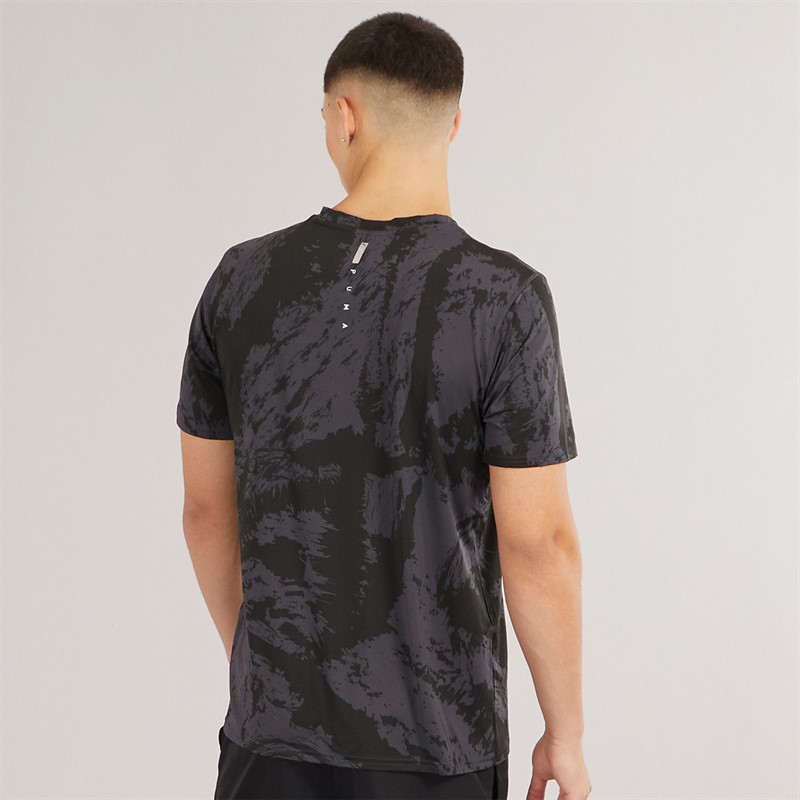 Puma Mens Puma Flex Tech Graphic T-Shirt Puma Black