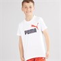 Puma Junior Boys Essentials 2 Color No.1 Logo T-Shirt Puma White