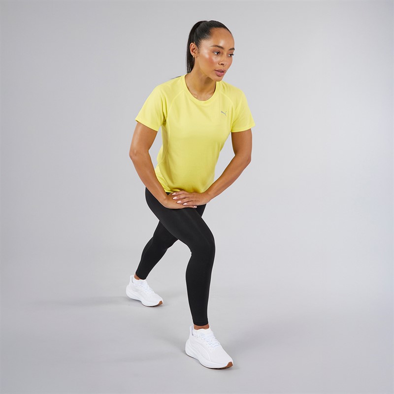 Puma Womens Velocity dryCELL Running Top Lemon Sherbe