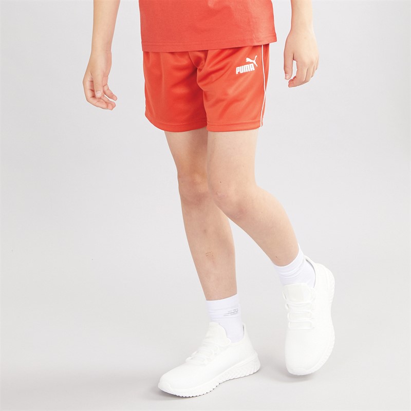 Puma Junior Boys Puma Sport Poly Shorts Red Fire