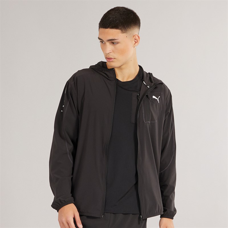 Puma Mens Puma Flex Tech Woven Jacket Puma Black