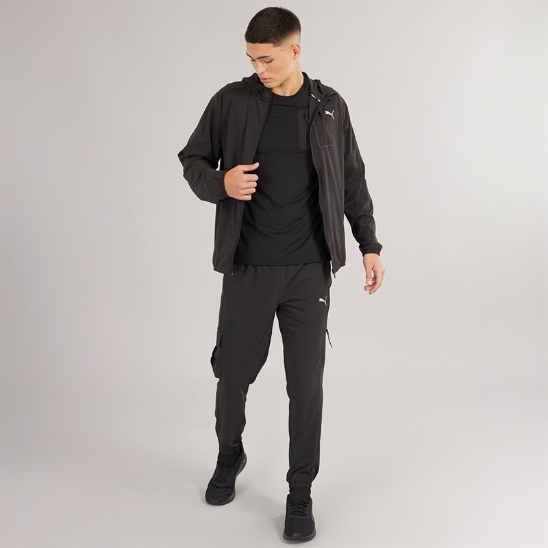 Puma Mens Puma Flex Tech Woven Jacket Puma Black