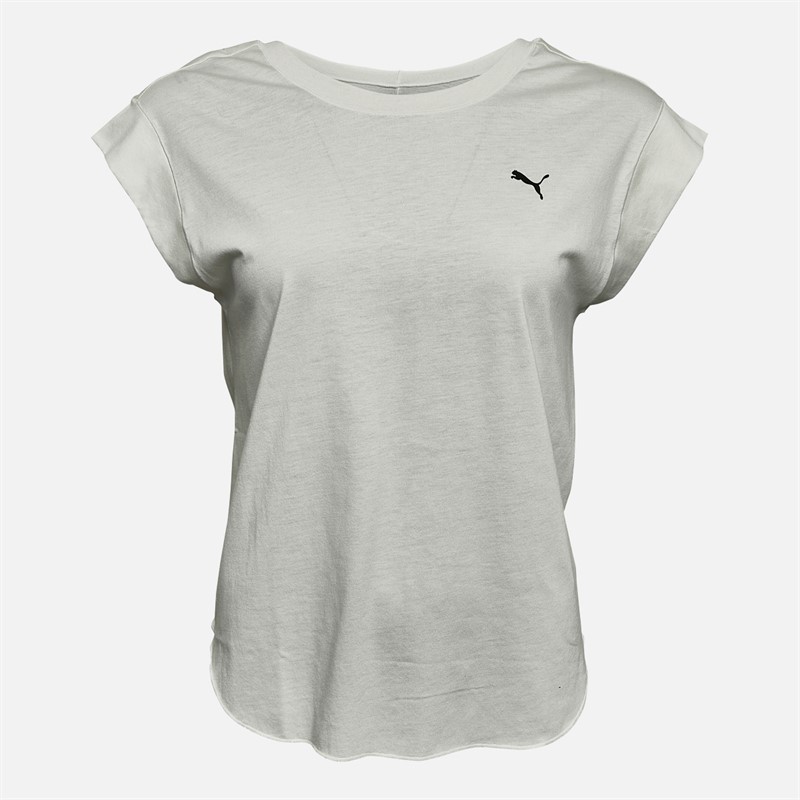 Puma Womens Studio Foundations T-Shirt Vapor Grey