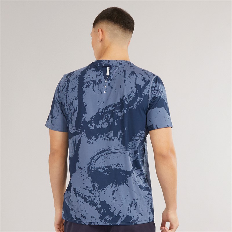 Puma Mens Puma Flex Tech Graphic T-Shirt Club Navy