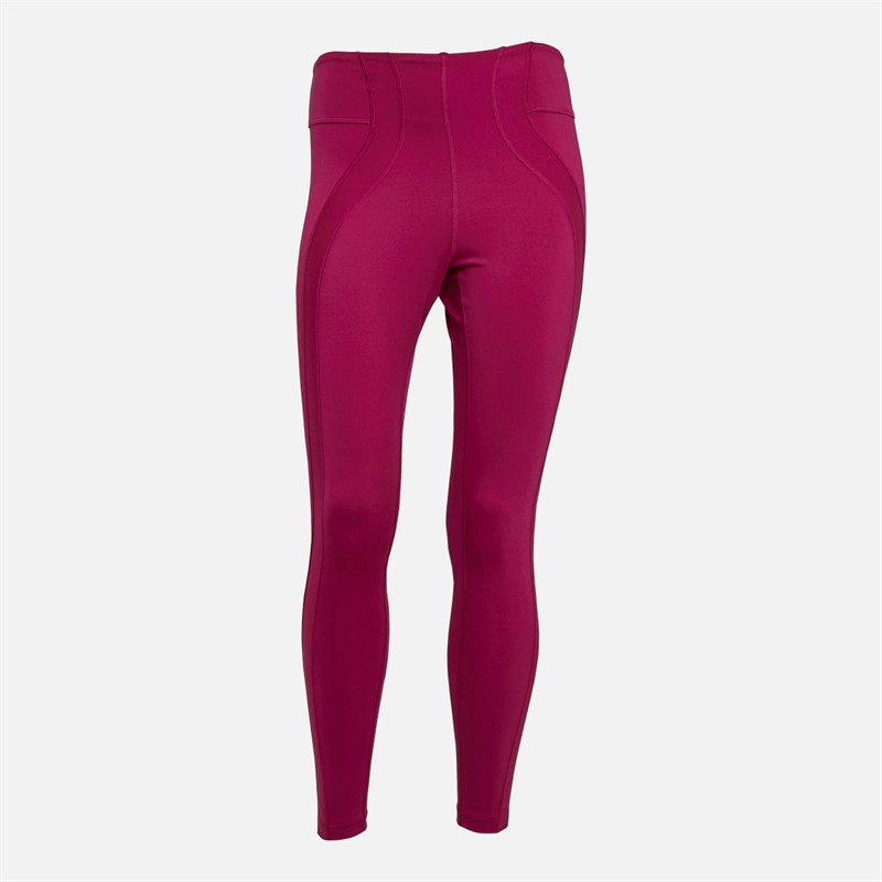 Puma Womens Studio Cloudspun Rib High-Waist Tight Leggings Magenta