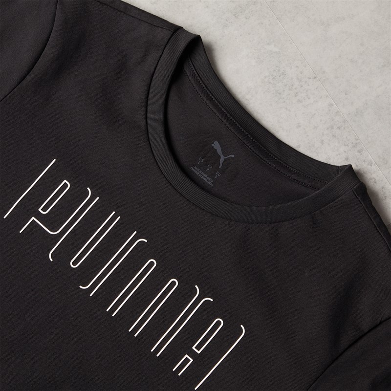 Puma Womens Puma Sport Graphic T-Shirt Puma Black