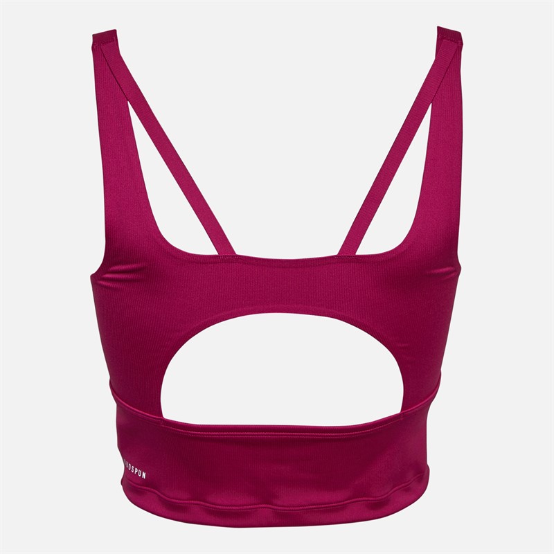 Puma Womens Studio Cloudspun Rib Short Tank Magenta