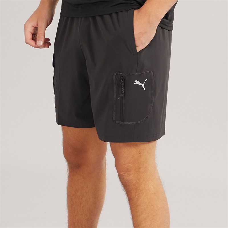 Puma Mens Tech Training 7 Woven Cargo Shorts Puma Black - Size XXL