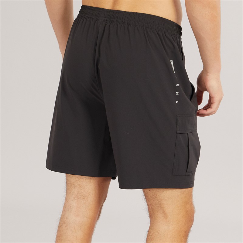 Puma Mens Tech Training 7 Woven Cargo Shorts Puma Black