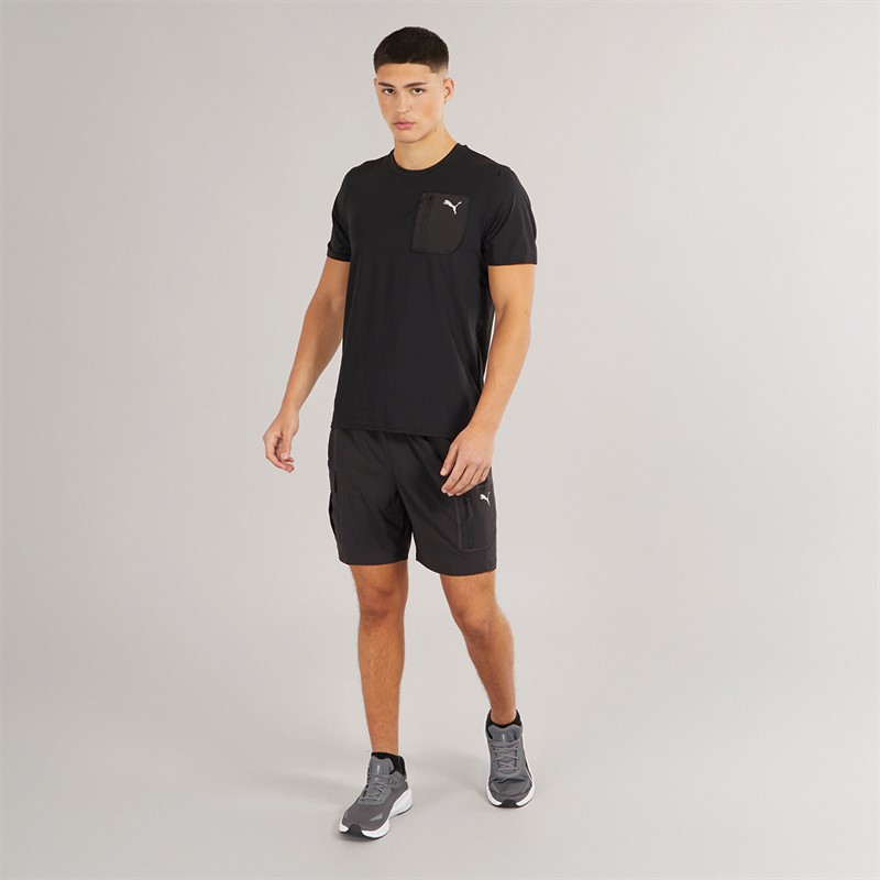 Puma Mens Tech Training 7 Woven Cargo Shorts Puma Black