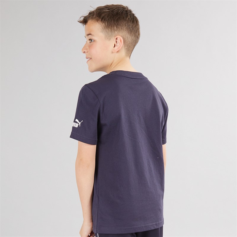 Puma Junior Boys Puma Sport Graphic T-Shirt Puma Navy