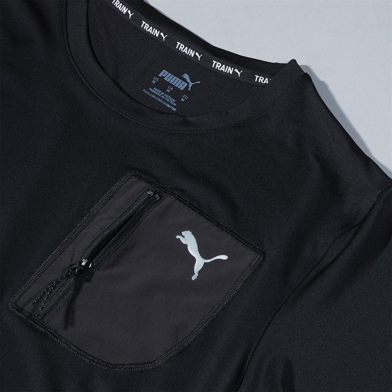 Puma Mens Puma Flex Tech Cargo T-Shirt Puma Black