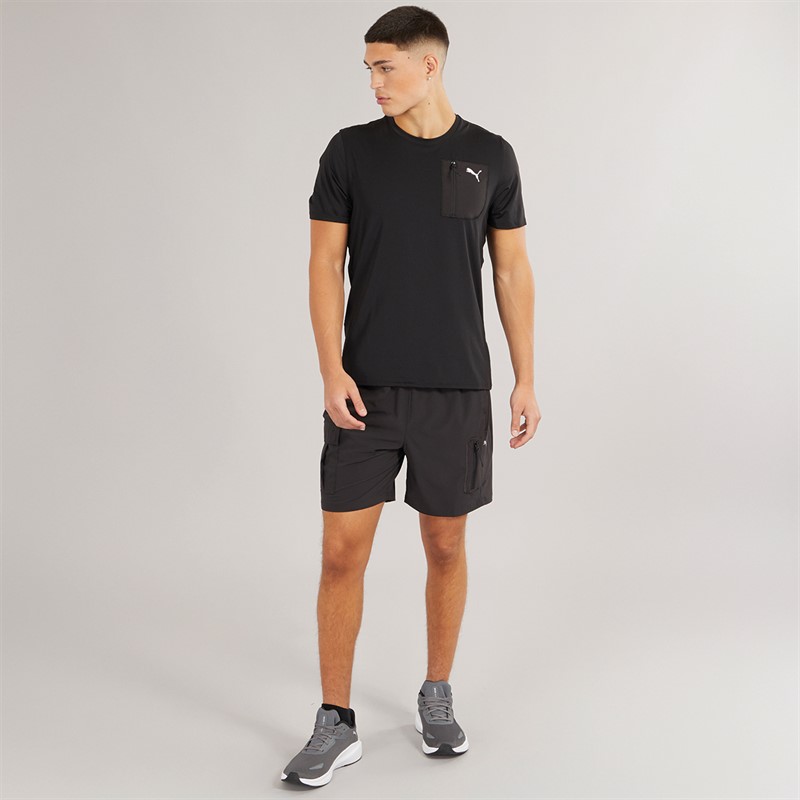 Puma Mens Puma Flex Tech Cargo T-Shirt Puma Black