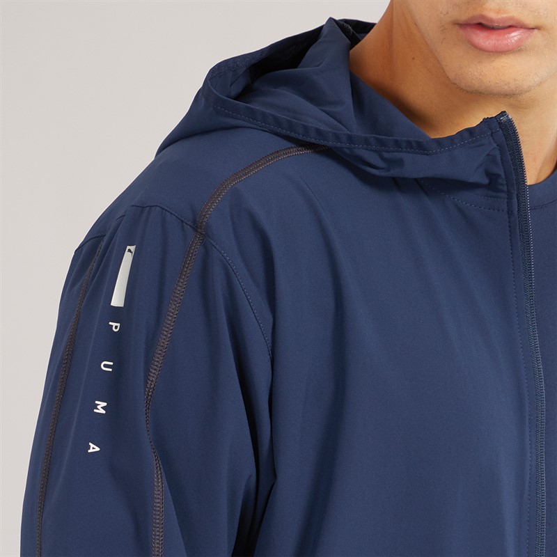 Puma Mens Puma Flex Tech Woven Jacket Club Navy