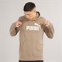 Puma Mens Essentials Number 1 Logo Hoodie Totally Taupe