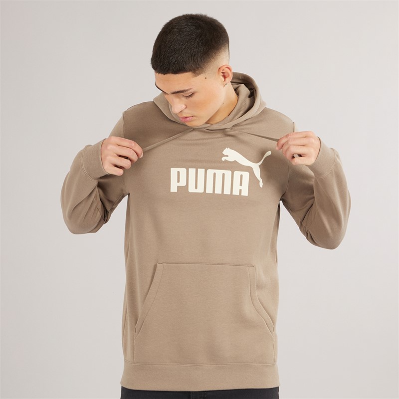 Puma Mens Essentials Number 1 Logo Hoodie Totally Taupe - Size M