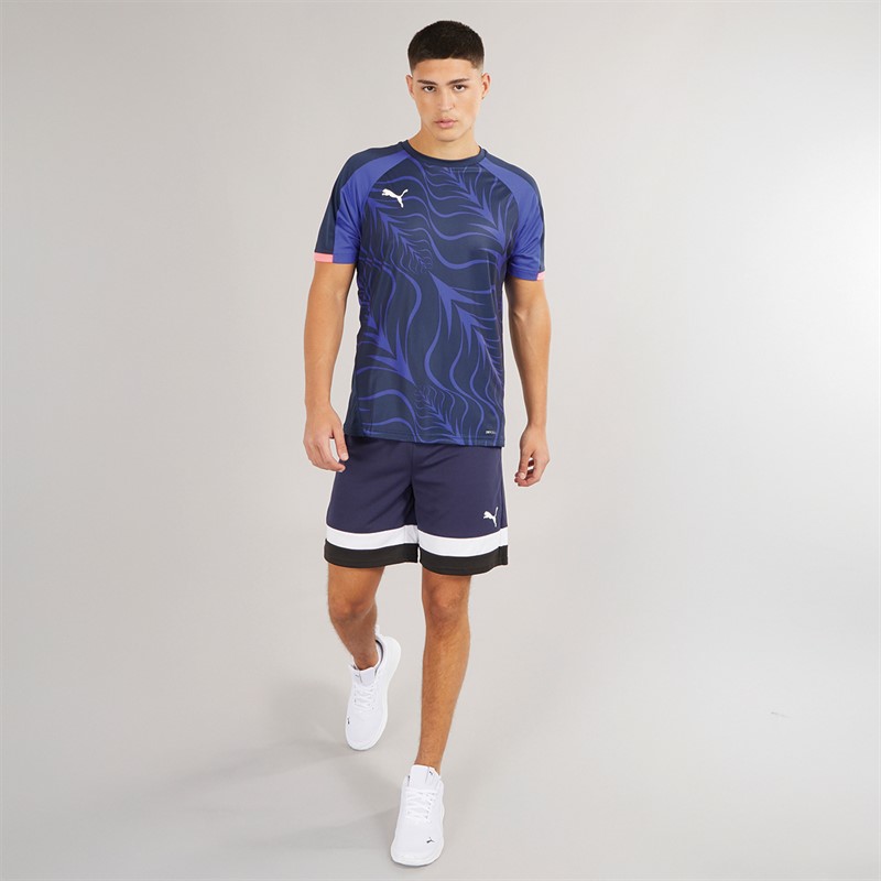 Puma Mens individualRISE Training Shorts Puma Navy