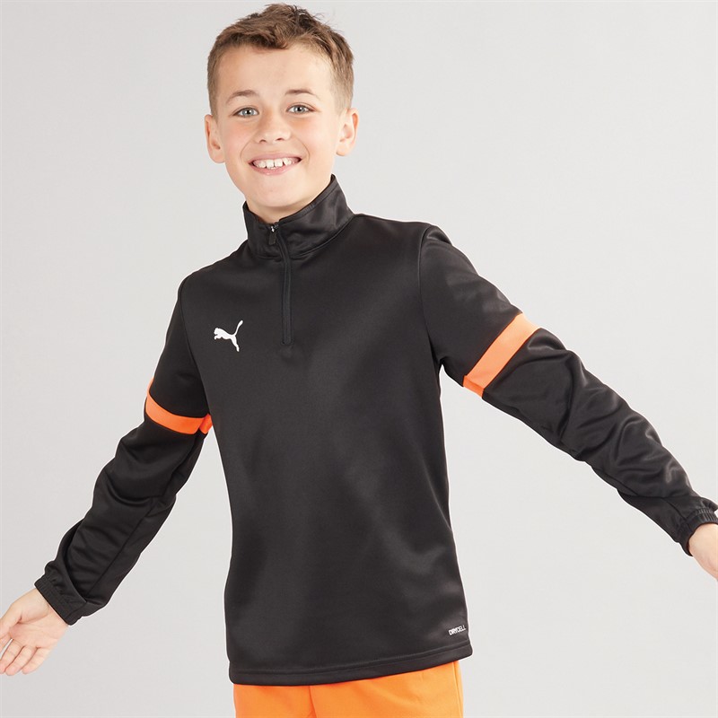 Puma Junior Boys IndividualRISE 1/4 Zip Training Top Puma Black