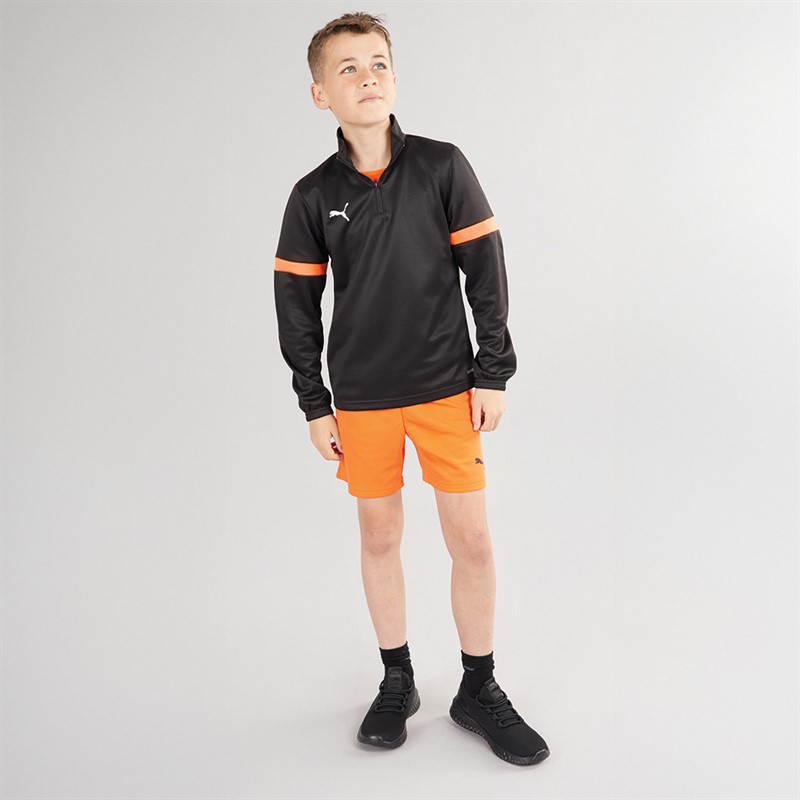 Puma Junior Boys IndividualRISE 1/4 Zip Training Top Puma Black