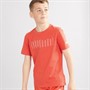 Puma Junior Boys Puma Sport Graphic T-Shirt Red Fire