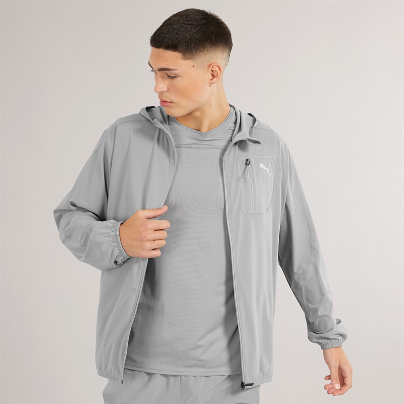 Puma Mens Puma Flex Tech Woven Jacket Stormy Slate