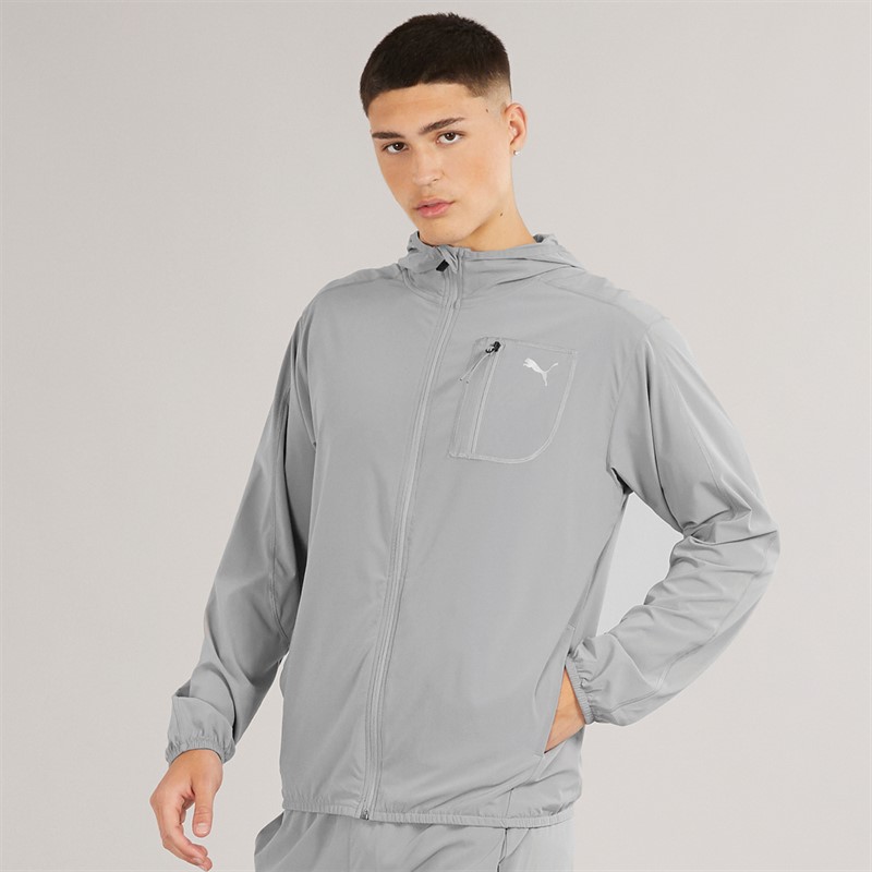 Puma Mens Puma Flex Tech Woven Jacket Stormy Slate