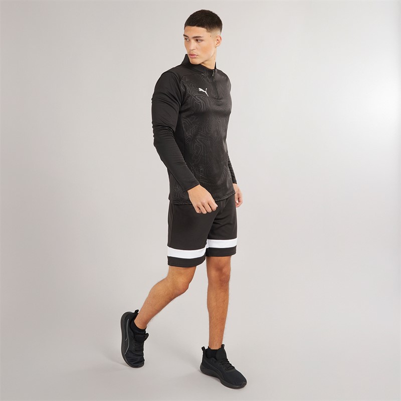 Puma Mens Teamfinal Warmcell Thermal 1/4 Training Top Puma Black
