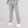 Puma Mens Essentials Logo Open Hem Track Pants Medium Grey Heather