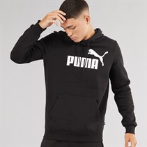 Puma Heren Essentials Groot Logo Hoodie Puma Zwart