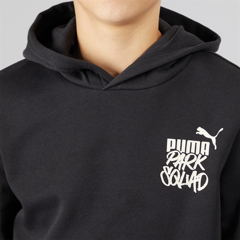 Puma Junior Boys Essentials+ Mid 90s Hoodie Puma Black