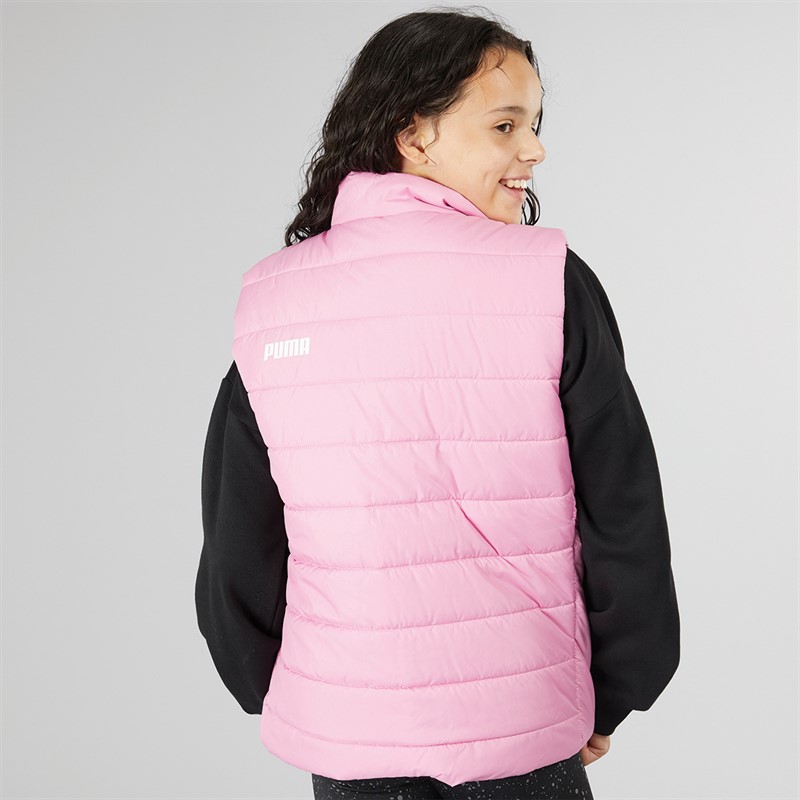 Puma Junior Girls Essentials Padded Vest Purple/Mauve
