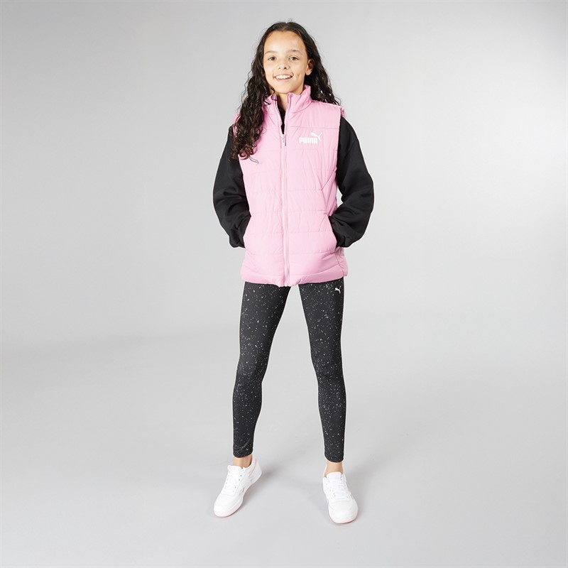 Puma Junior Girls Essentials Padded Vest Purple/Mauve